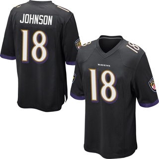Game Diontae Johnson Men's Baltimore Ravens Jersey - Black