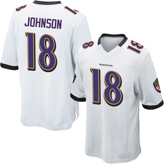 Game Diontae Johnson Youth Baltimore Ravens Jersey - White
