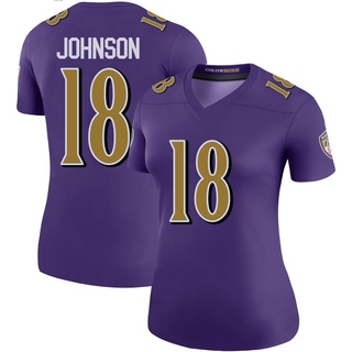 Legend Diontae Johnson Women's Baltimore Ravens Color Rush Jersey - Purple