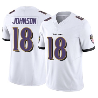 Limited Diontae Johnson Men's Baltimore Ravens Vapor F.U.S.E. Jersey - White