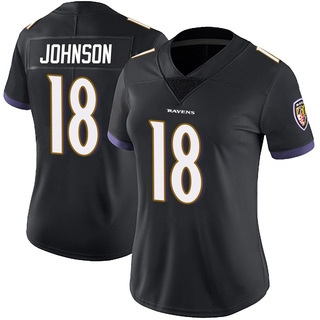 Limited Diontae Johnson Women's Baltimore Ravens Alternate Vapor Untouchable Jersey - Black