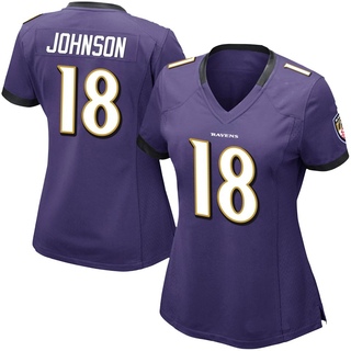 Limited Diontae Johnson Women's Baltimore Ravens Team Color Vapor Untouchable Jersey - Purple