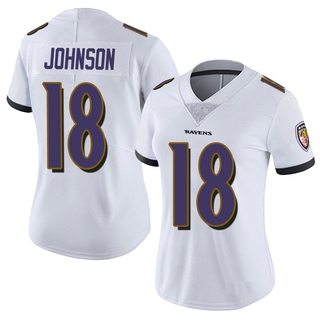 Limited Diontae Johnson Women's Baltimore Ravens Vapor Untouchable Jersey - White