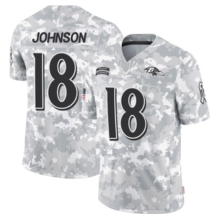 Limited Diontae Johnson Youth Baltimore Ravens 2024 Salute to Service Jersey - Arctic Camo