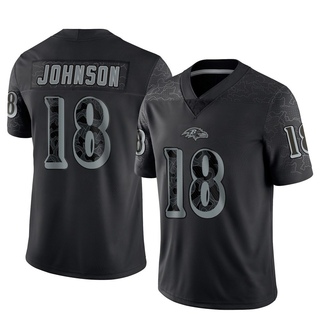 Limited Diontae Johnson Youth Baltimore Ravens Reflective Jersey - Black